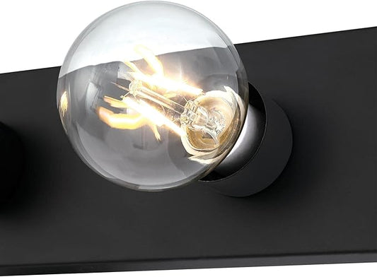 Westinghouse 6117600 Traditional Four-Light Indoor Vanity Light Fixture, Matte Black