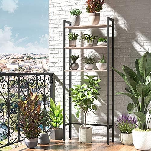 HOOBRO Over The Toilet Storage, 3-Tier Bathroom Organizer Shelf Over Toilet, Freestanding Bathroom Storage Shelves, Space Saver, Easy to Assemble for Room, Greige and Black BG41TS01