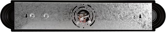 Design House Allante Vanity Light, Dimmable, Frosted Glass, 3 Light, Bathroom, Large Backplate, Easy Installation, Oil Rubbed Bronze, 24 in W x 7.75 in D x 8 in H, Item 506618