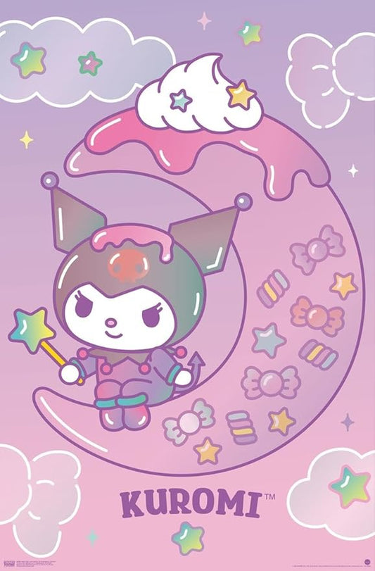 Hello Kitty and Friends: 24 Dreamland - Kuromi Wall Poster, 19L" x 13W", Premium Unframed Version
