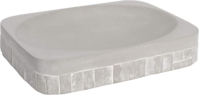Sweet Home Collection Bathroom Accessories Collection Unique Decorative Beautiful Designs Bath Décor, Soap Dish, Avalon