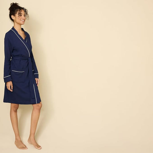 Amazon Essentials Women's Lightweight Waffle Full-Length Bath Robe (Available in Plus Size)