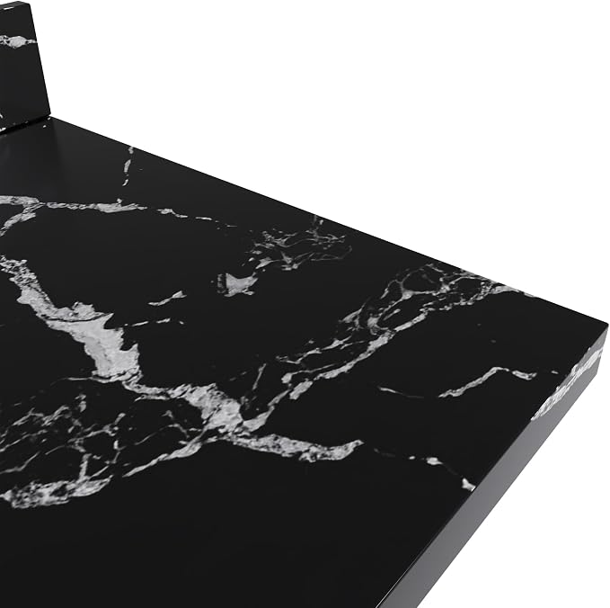 ARIEL Cambridge 60 Inch Single Rectangle Sink Bathroom Vanity with Nero Marquina Black Quartz Countertop 1.5 Inch in White