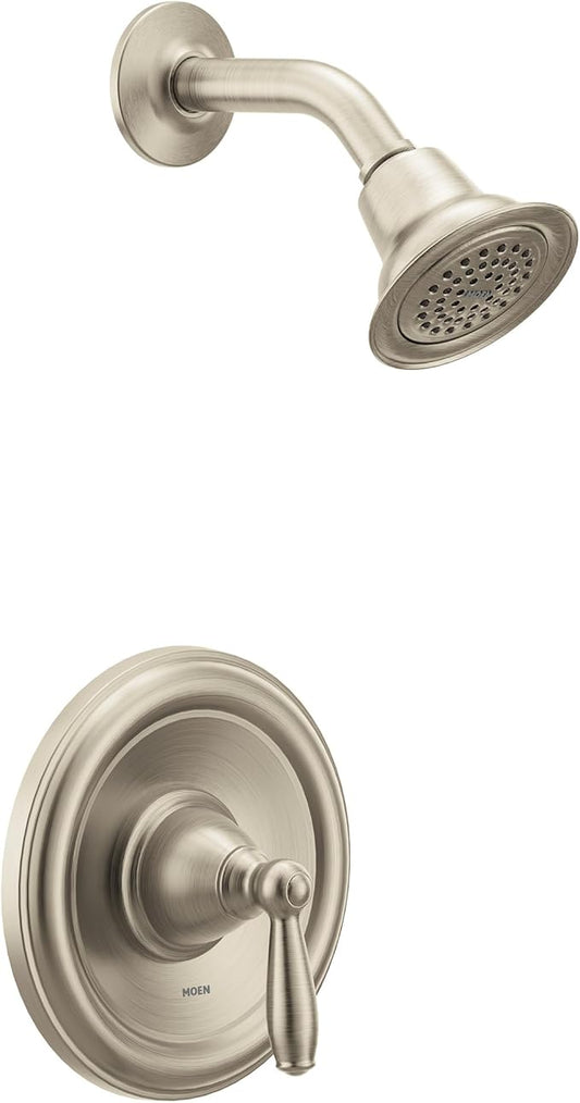Moen Brantford Brushed Nickel Posi-Temp Pressure Balancing Eco-Performance Shower Valve Trim Kit Valve Required, T2152EPBN