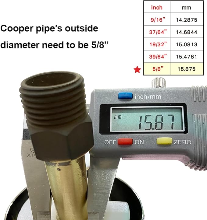 Universal Slip-On Tub Spout with Diverter - 5" Bathtub Faucet, Fits 1/2" Copper Piper (5/8" Diameter) Compatible with American Standard 8888026.002 Tub Spout - Chrome