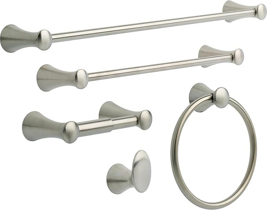 DELTA FAUCET 73835-SS Lahara Single Towel Hook Bath Hardware Accessory in Stainless Steel