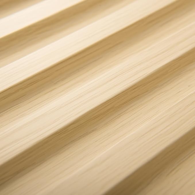 Art3d Fluted Slat 3D Wall Panels, Drop Ceiling Tiles, 6-Pack, Oak | 24" x 48" , Lightweight, Break-Proof, Compatible with Grid System, Ideal for Home, Commercial Spaces