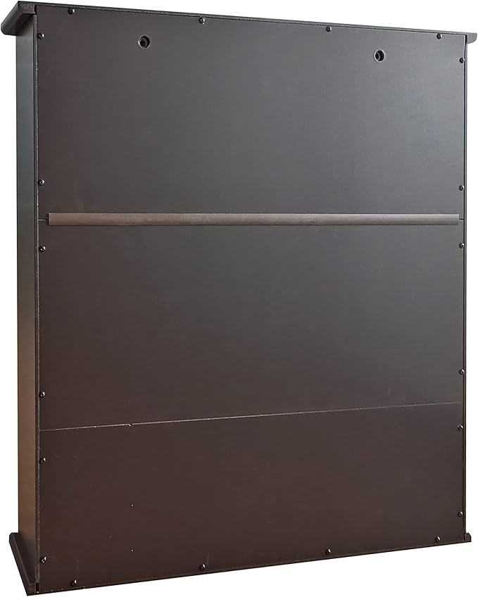 TaoHFE Brown Medicine Cabinets for Bathroom with Mirror 2 Doors | 3 Open Shelf Bathroom Hanging Cabinet Wall Mounted Wooden Bathroom Storage Cabinet for Over Toilet Laundry Kitchen