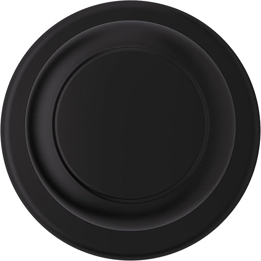 Kwikset Cove Dummy Door Knob, Single Sided Handle for Closets, French Double Doors, and Pantry, Matte Black Non-Turning Interior Push/Pull Door Knob (Pack of 4)