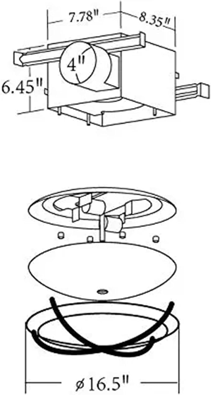 Good Housekeeping Kingsley (81030) Decorative 90 CFM 2.5 Sones Bathroom Ventilation Exhaust Fan with Lighting (Chrome)