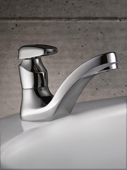 Moen Commercial Chrome M-Press Single-Mount Metering Bathroom Sink Faucet, 0.5 GPM, 8884