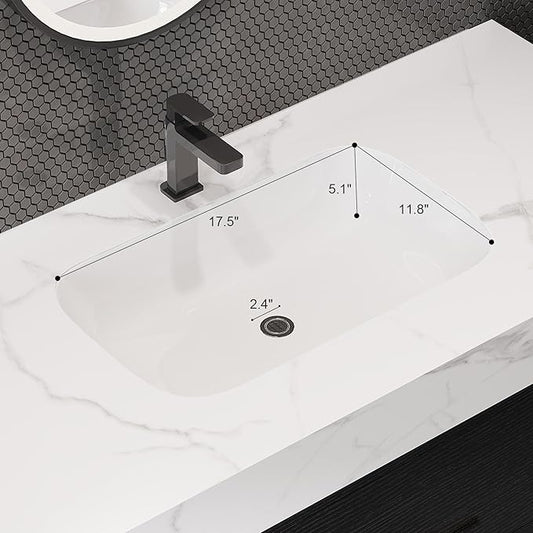 40" Bathroom Vanity with Sink Set, Modern Black Wall Mounted Bathroom Vanity Cabinet with Sintered Stone Top&Gold Handle 2 Drawers&2 Open Storage, Single Sink Floating Bathroom Vanity