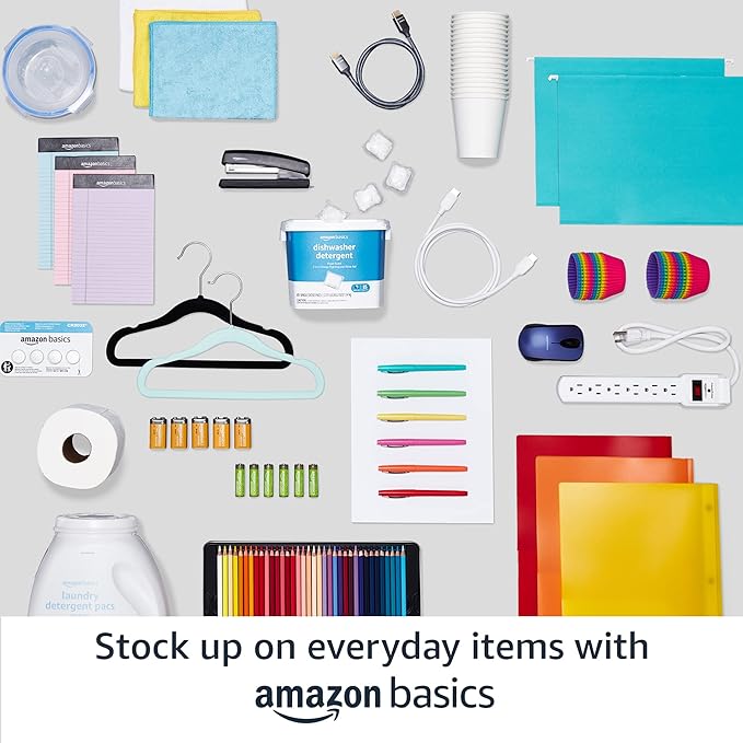 Amazon Basics 4 Cube Wire Grid Storage Organizer, Closet Organizer and Shelves, Stackable, Space-Saving, Easy to Assemble, 14"x14"x14", White