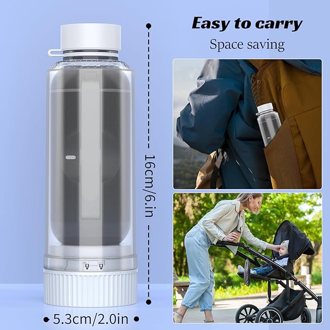 Portable Bidet for Travel,Rechargeable Travel Bidet Sprayer with Adaptor, Waterproof High Pressure Handheld Bidet for Women Men Personal Hygiene,Black