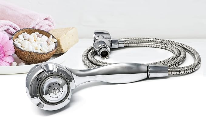 Earth Showerhead - Niagara Conservation | Energy & Water Saving Handheld Showerhead (1.75 GPM) High-Efficiency 3-Spray Chrome Fixed Hand Shower Head (N2947CH)