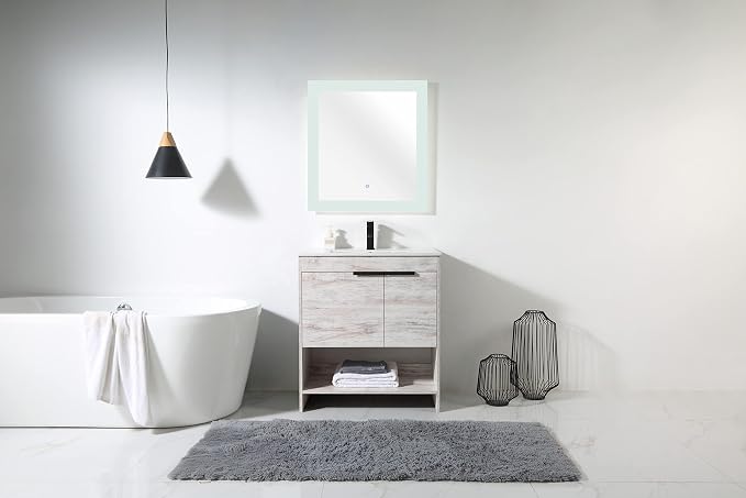 Phoenix 30 Inch Bathroom Vanity with Sink – Modern Design, Soft-Close Doors, Storage Drawers, Durable Build – Rustic Vanity for Small Bathrooms (Full Assembly Required)
