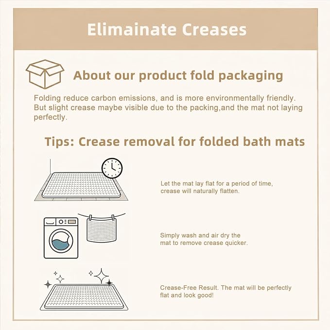 TYUU Waffle Bath Mat, Small Boho Bathroom Rugs Non Slip 24x16 Pale Beige | Super Absorbent Quick Dry Bath Rug, Non-Slip Backing, Soft Waffle Washable Farmhouse Bathroom Mats, Tub, Shower & Home Decor