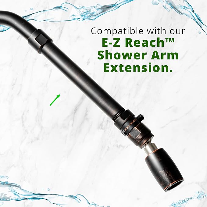 High Sierra® - CLASSIC™ Solid Lead-Free Metal 1.5 GPM Award Winning. Ultra Low Flow Shower Head with Trickle Valve. Patented Nozzle Never Clogs - Oil Rubbed Bronze Finish
