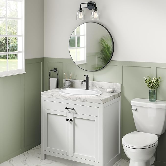 KRAUS Elavo 20.5 in. Oval Porcelain Ceramic Self-Rimming Drop In Bathroom Sink in White with Overflow Drain, KCT-100