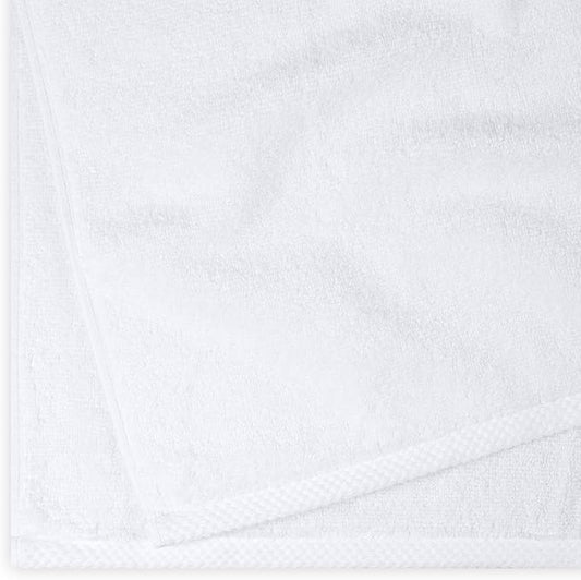 Amazon Basics 2-Piece Quick-Dry Oversize Bath Towel, 100% Cotton, 54" x 30", White