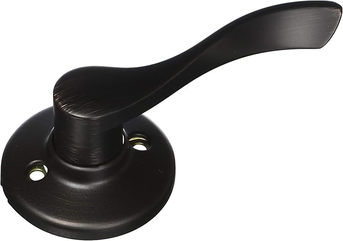 Kwikset Balboa Dummy Door Handle, Single Sided Lever for Closets, French Double Doors, and Pantry, Venetian Bronze Non-Turning Right Handed Interior Push/Pull Lever, with Microban Protection