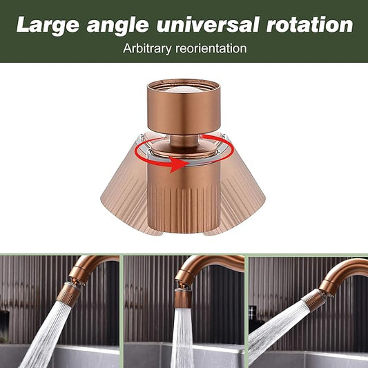 Rose Gold Bathroom Faucet, with Splash Sprayer Extender Aerator, Single Hole with Deck, for Vanity Farmhouse and RV