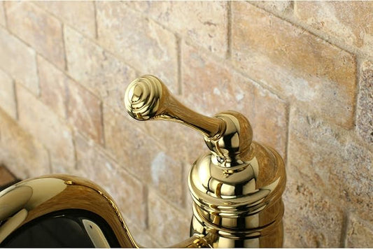 Kingston Brass KB1422BL Heritage Vessel Sink Faucet, 6-1/8", Polished Brass