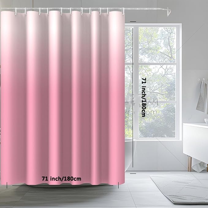Shower Curtain Liner, 100% Waterproof Peva Shower Curtains with 3 Duty Heavy Bottom Magnets and 12 Rust Proof Grommets, 72x72 Weighted Shower Liner for Shower Stall, Bathtubs