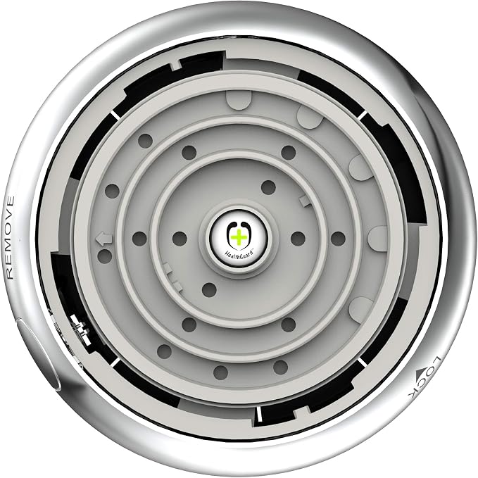HealthGuard Showerhead - Niagara Conservation | Energy & Water Saving Showerhead (1.5 GPM) High-Efficiency Fixed Shower Head with Removalbe Face Plate in Chrome (N9415CH)