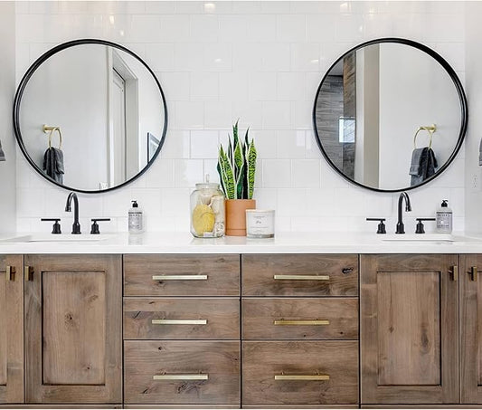 WOWOW 2 Handle Bathroom Faucet Oil Rubbed Bronze Bathroom Sink Faucet Widespread Vanity Faucet 3 Hole with Pop Up Drain and Supply Hoses High Arc Basin Faucet