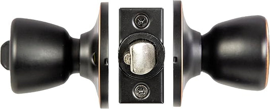 Design House 728709 Terrace 6-Way Universal Keyed Entry Door Knob Oil Rubbed Bronze
