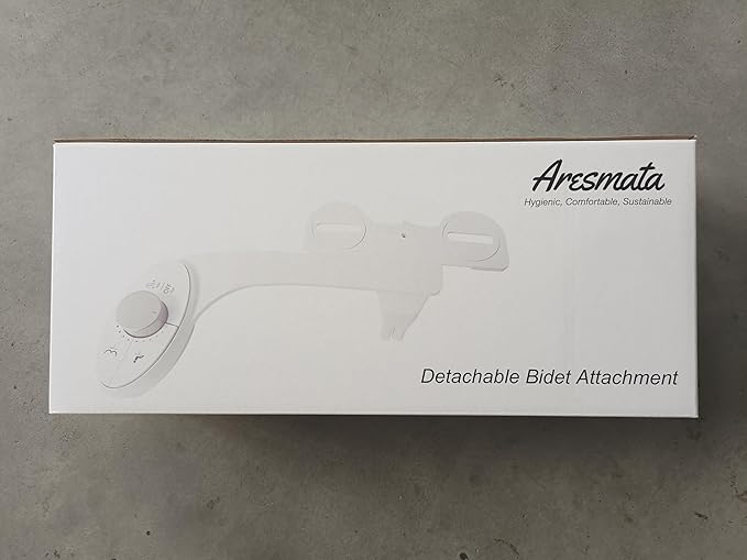 Ultra-Slim Bidet Attachment for Toilet - Effortless Non-Electric Self-Cleaning Dual Retractable Nozzles Bidets Toilet Seat, Adjustable Water Pressure Fresh Water Sprayer Baday