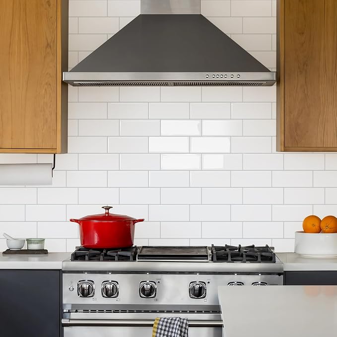 STICKGOO 10 Sheets Subway Tile Peel and Stick Backsplash,White Extra Thick 3D Wall Tiles with Commercial-Grade Adhesive for Kitchen, Bathroom, Laundry Room,11.56"x8.38"