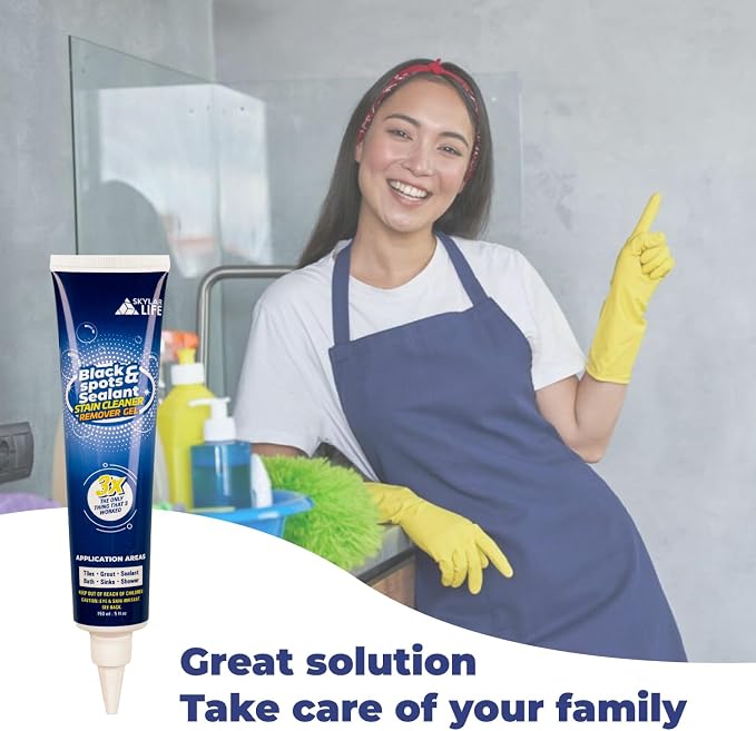 SKYLAR LIFE Home Grout Stain and Sealant Stain Whitener for Tiles Grout Sealant Bath Sinks Showers (2-Pack)