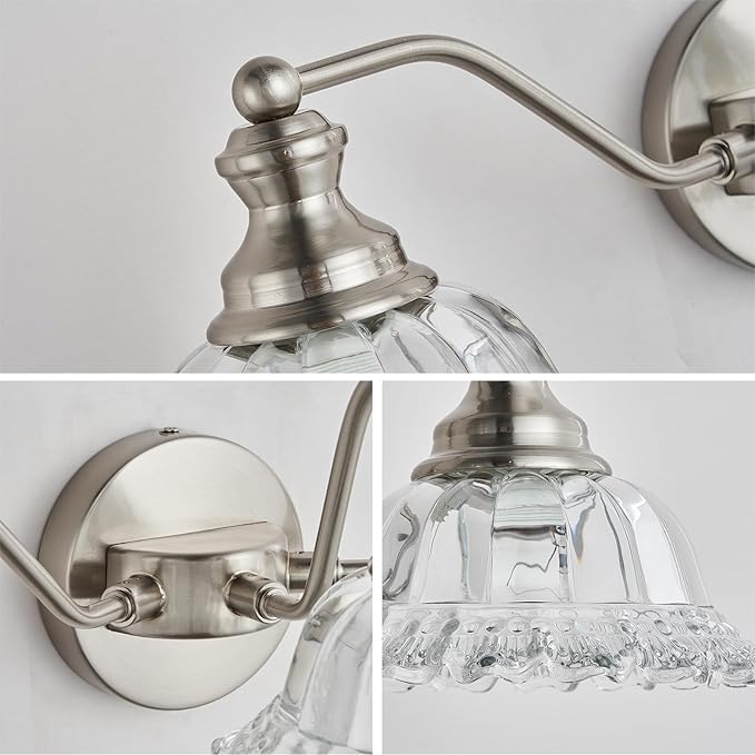 Brushed Nickel Bathroom Vanity Light Fixture 3 Light Vanity Lights for Bathroom Vanity Light Fixtures