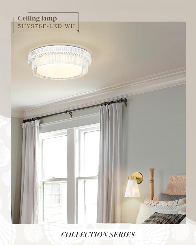 Gold Wall Sconce, HWH Single Wall Light Fixture Brushed Gold Wall Lamp with Frosted Milk White Striped Glass Shade, Modern Indoor Wall Sconce for Kitchen Bedroom Schoolhouse, 5HZG97B BG