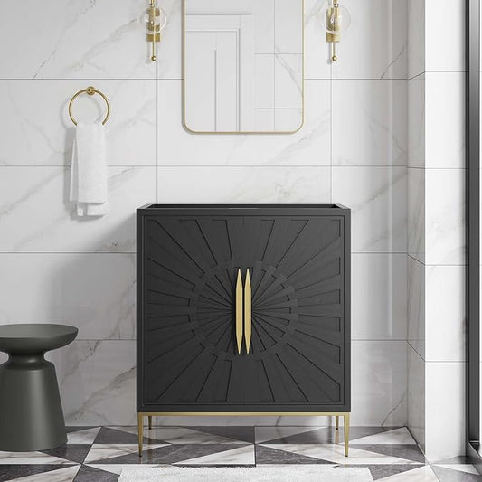 Modway Awaken Bathroom Vanity Cabinet, 30", Black