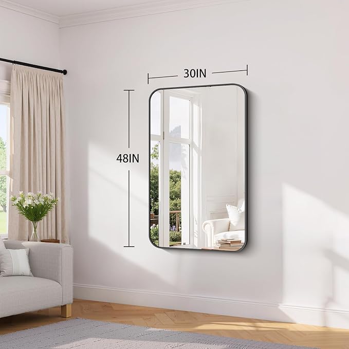 Koonmi Bathroom Wall Mirror,30x48 Inch Large Vanity Mirror for Over Sink