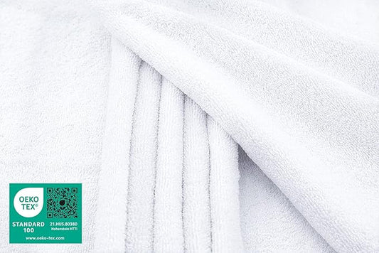 American Soft Linen 100% Cotton 600 GSM Turkish 40x80 Oversized Bath Towel Sheet, Extra Large Adult Towels for Bathroom, White Bath Sheet