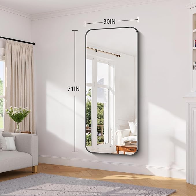 Koonmi Bathroom Wall Mirror,30x71 Inch Large Vanity Mirror for Over Sink