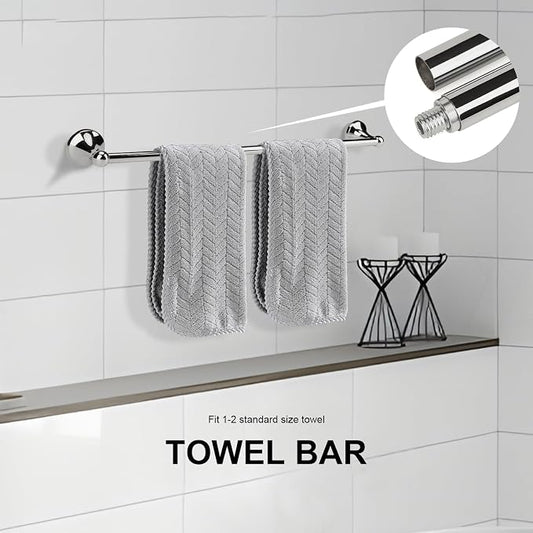 4 Piece Antique Bathroom Hardware Accessories Set Chrome,Towel bar Set 24 Inch Towel Bar Set,Towel Rack Set,Bathroom Towel Holder Set
