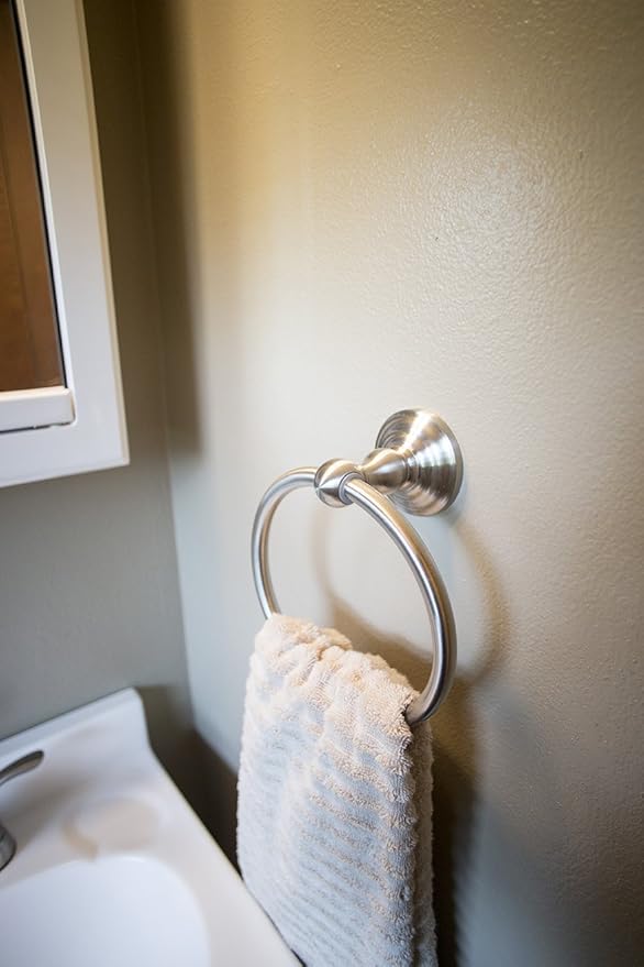 Design House 188631 Calisto 4-Piece Bathroom Hardware Accessory Set Satin Nickel