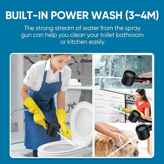 Filtered Shower Head with Handheld, Showerhead with Filters Black | Cobbe Filtered Shower Head with Handheld Built-in Power Wash - Remove Chlorine - Reduces Dry Itchy Skin, Black