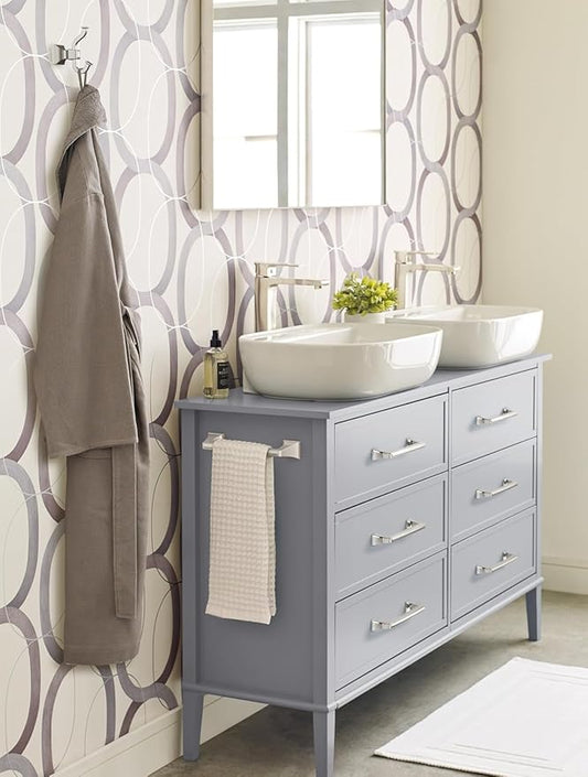 Amerock Mulholland Polished Nickel 9 inch (229mm) Towel Bar, BH36025PN