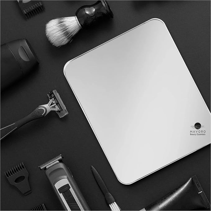 7x9" Shower Shaving Mirror, Acrylic, 3M Peel & Stick,Frameless, Less Fog(2)