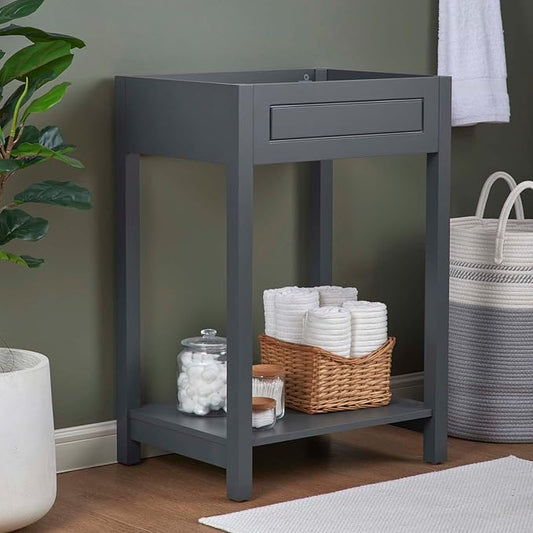Modway Altura 24" Bathroom Vanity Cabinet (Sink Basin Not Included), 24 Inch, Gray