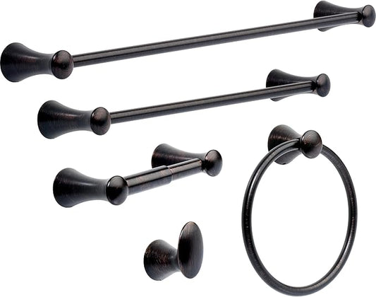 DELTA FAUCET 73835-RB Lahara Single Towel Hook Bath Hardware Accessory in Venetian Bronze