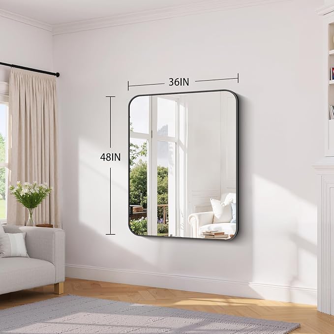 Koonmi Bathroom Wall Mirror,36x48 Inch Large Vanity Mirror for Over Sink