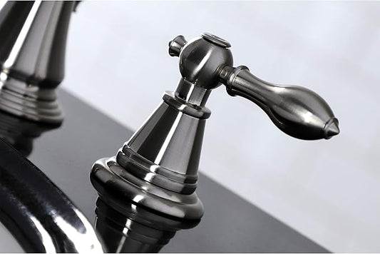 Fauceture FSC1978AL English Classic Widespread Bathroom Faucet with Pop-Up Drain, Brushed Nickel