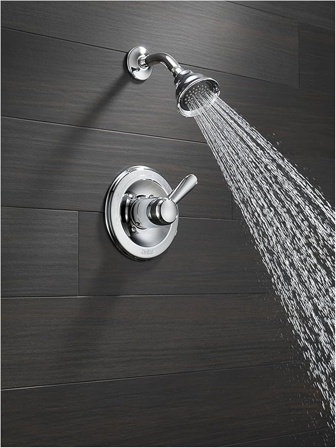 Delta Lahara 14 Series 5-Setting Shower Faucet Set, Chrome Shower Head and Handle Set, Valve Trim Kit, Chrome T14238 (Valve Not Included)